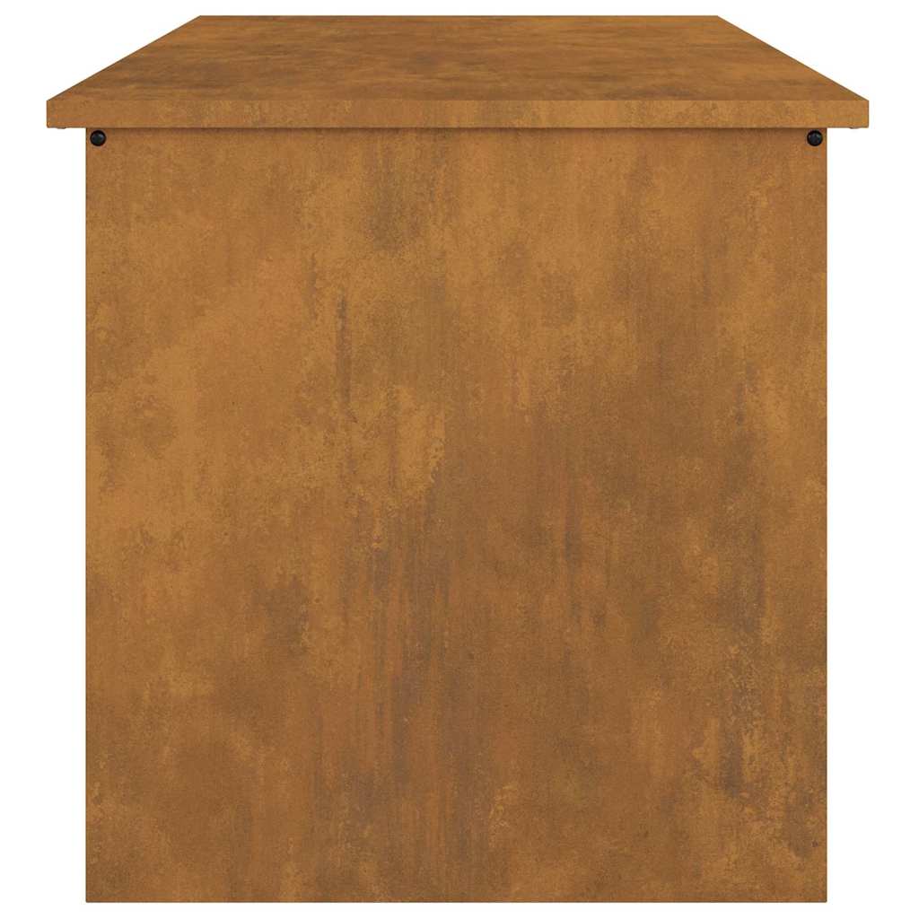 Utendørs Lagringsboks med lagring Rusten 80 x 50,5 x 50 cm Stål