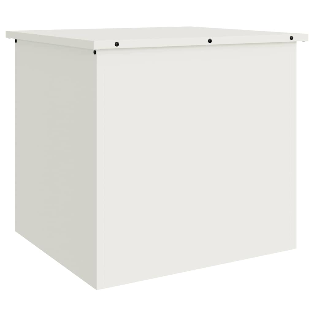 Utendørs Lagringsboks med lagring Hvit 55 x 50,5 x 50 cm Stål