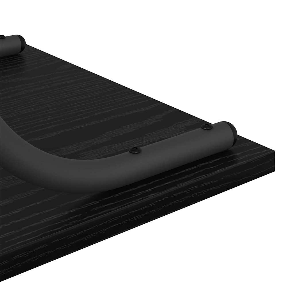 Konsollbord Svart eik 101 x 35 x 80.5 cm Konstruert tre