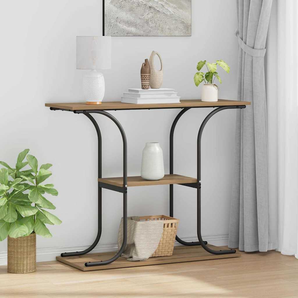 Konsollbord artisan eik 101 x 35 x 80.5 cm Konstruert tre