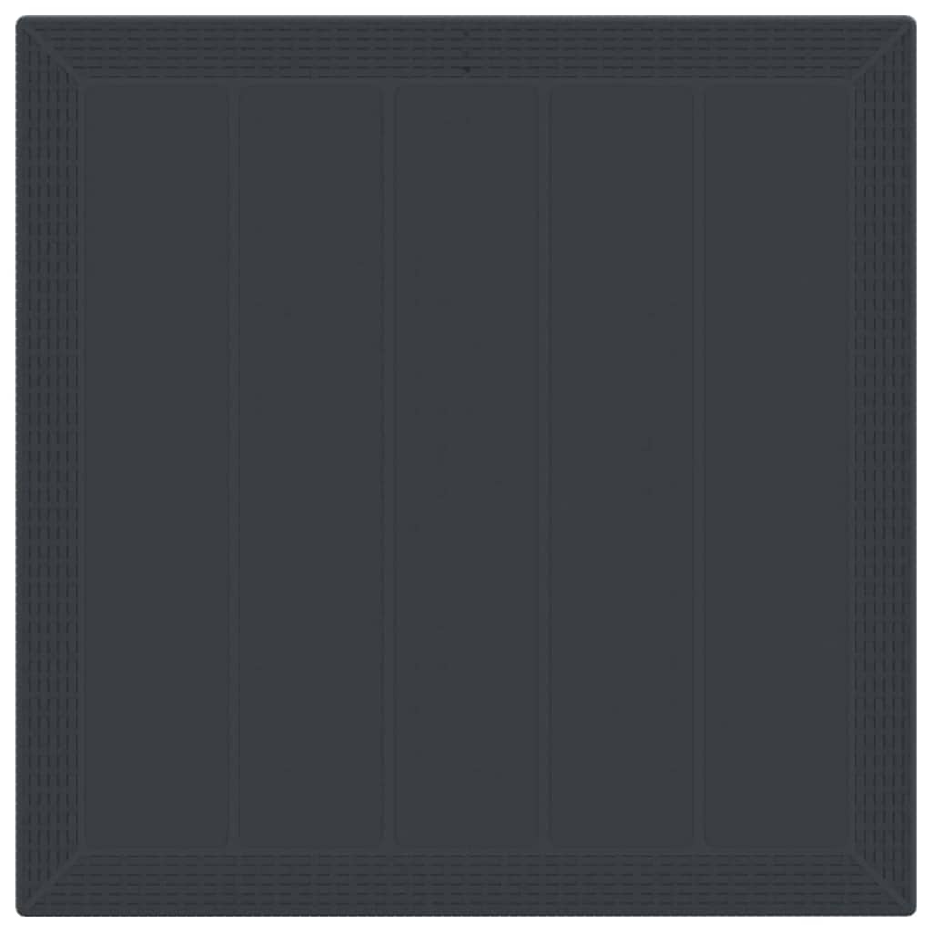 Hage Spisegruppe 3 pcs Antrasitt Polt rattan