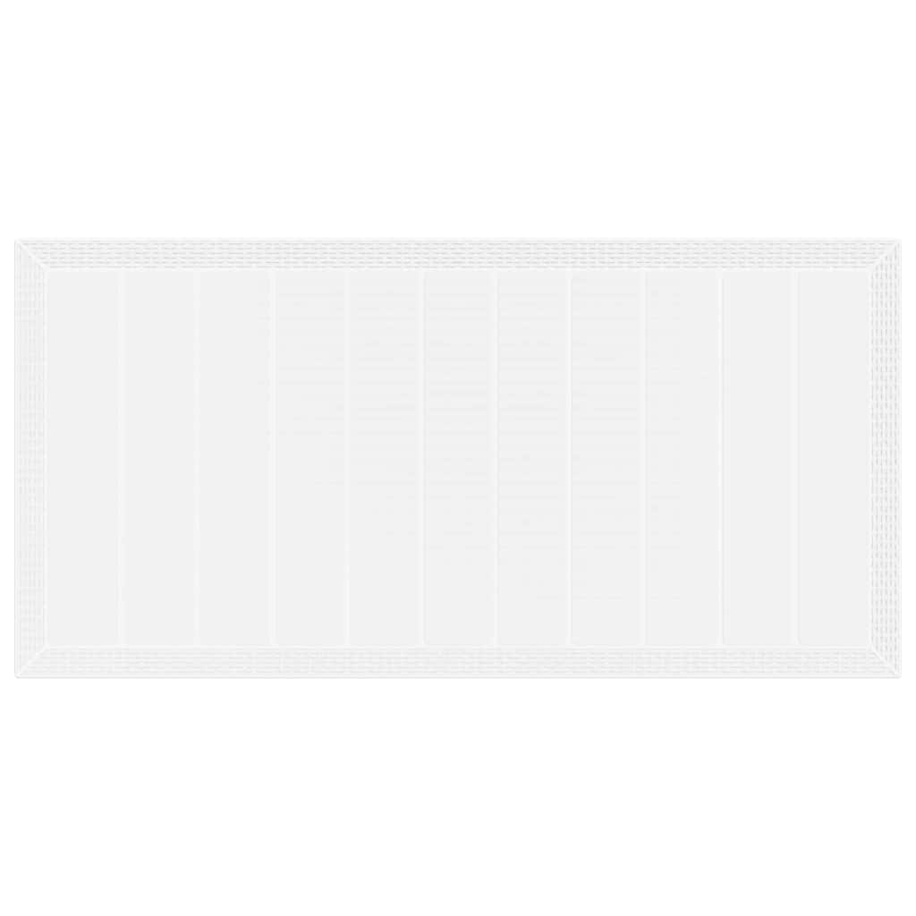 Hage Spisegruppe 7 pcs Hvit Polt rattan