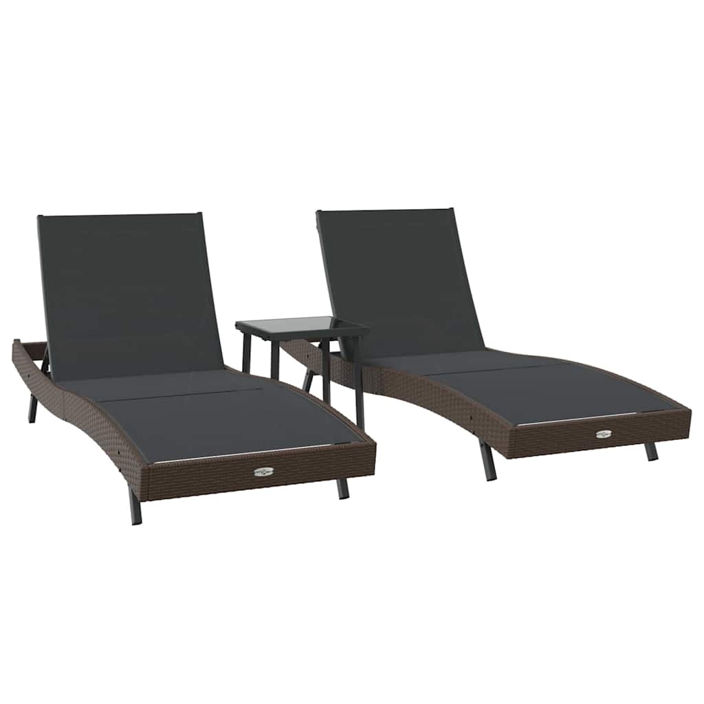 Solsenger 3 pcs Brun 40 x 40 x 40.5 cm polyrotting