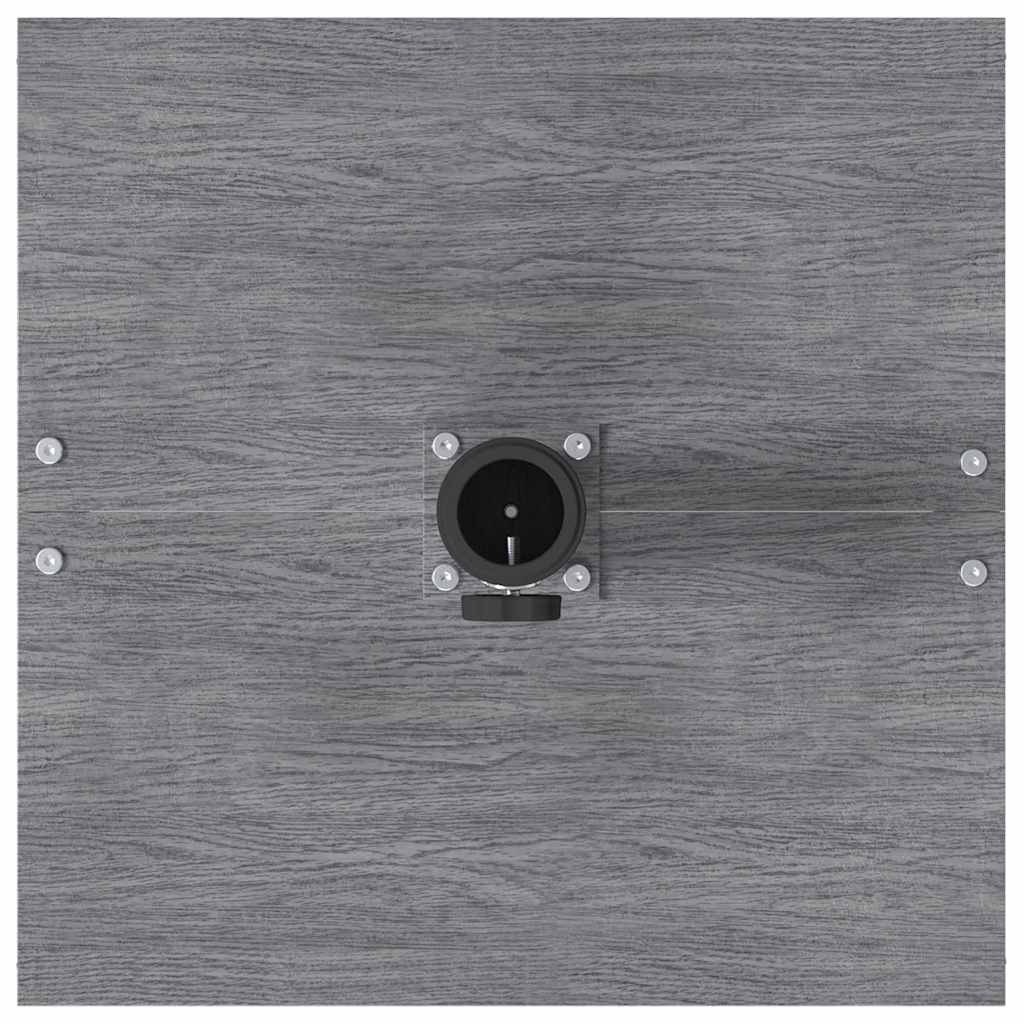 Uteliv parasollfester Mørkt tre 45 x 45 x 31 cm Stål