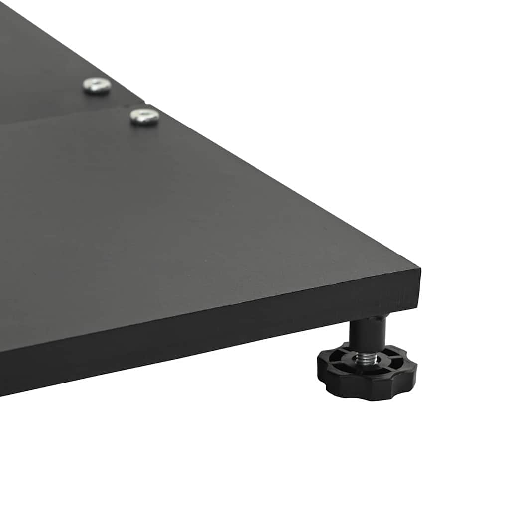 Uteliv parasollfester Svart 45 x 45 x 31 cm Stål