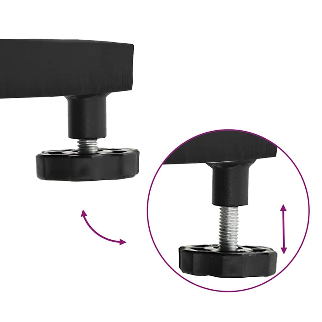 Uteliv parasollfester Svart 45 x 45 x 31 cm Stål