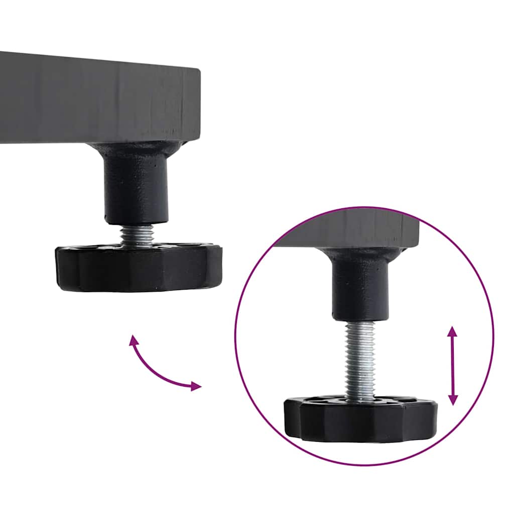 Uteliv parasollfester Mørke grå 45 x 45 x 31 cm Stål