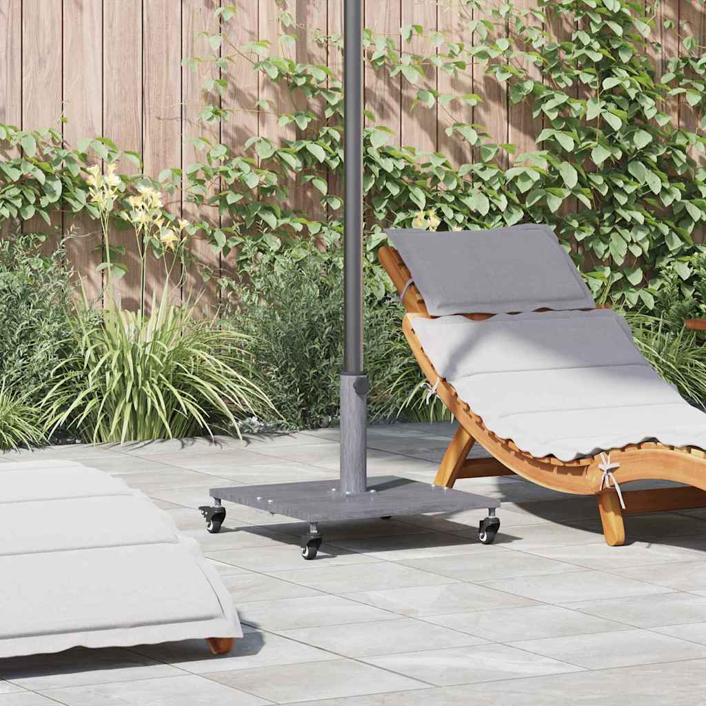 Uteliv parasollfester Mørkt tre 45 x 45 x 31.5 cm Stål