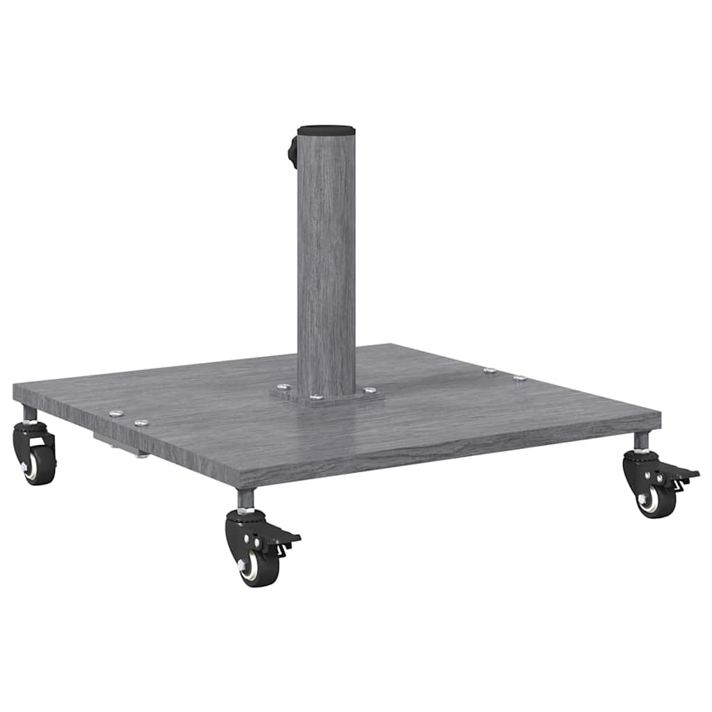 Uteliv parasollfester Mørkt tre 45 x 45 x 31.5 cm Stål