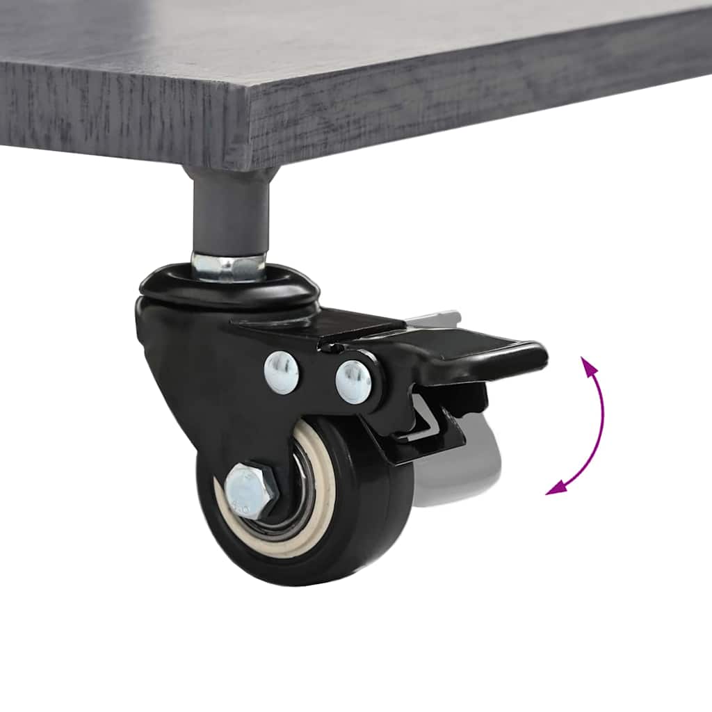 Uteliv parasollfester Mørkt tre 45 x 45 x 31.5 cm Stål