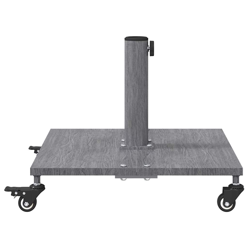 Uteliv parasollfester Mørkt tre 45 x 45 x 31.5 cm Stål