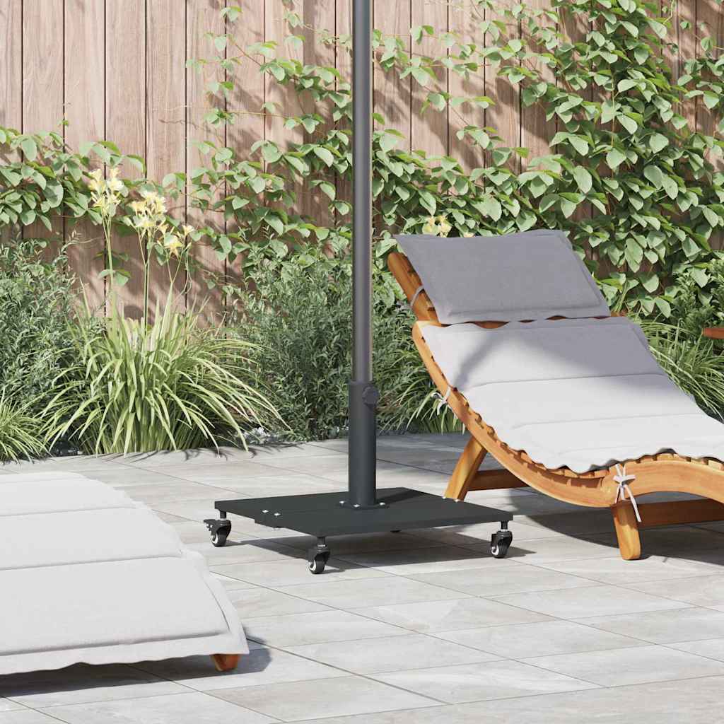 Uteliv parasollfester Svart 45 x 45 x 31.5 cm Stål