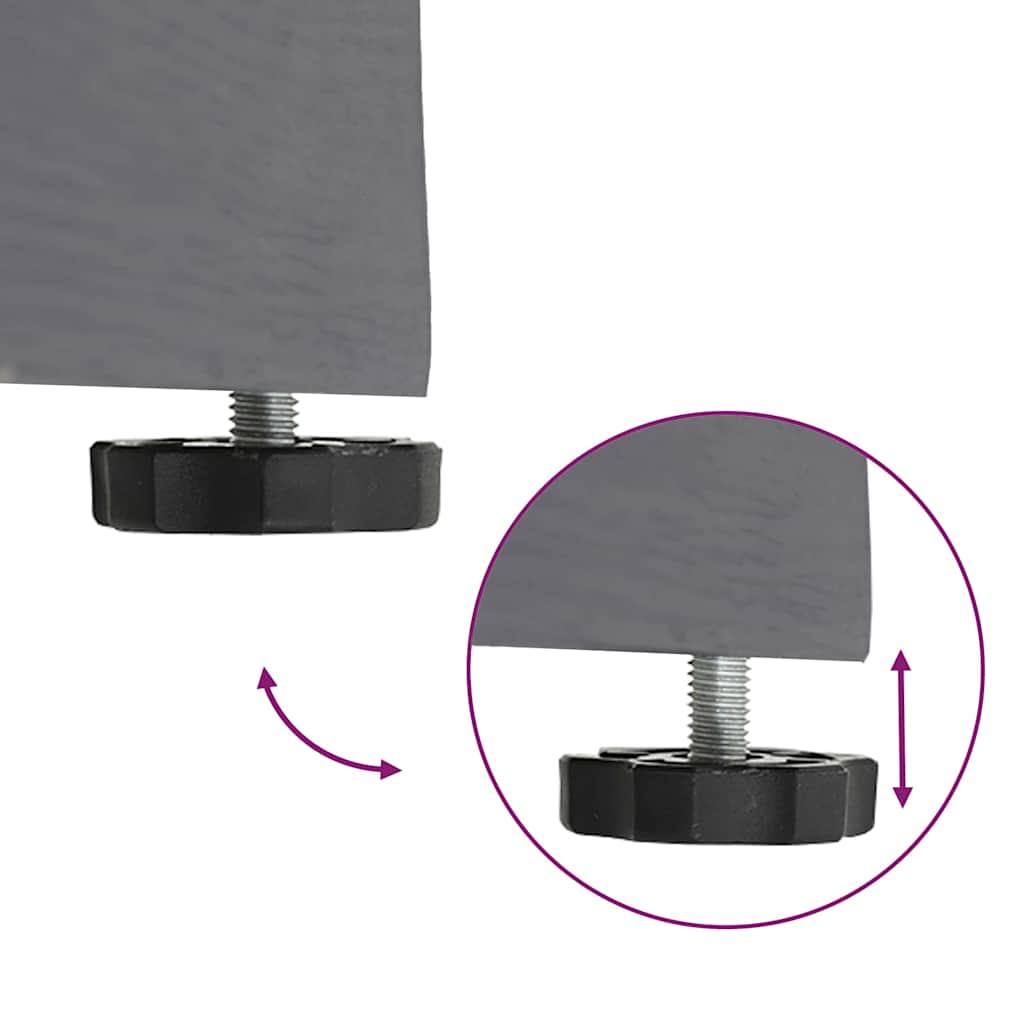 Uteliv parasollfester Mørkt tre 45 x 45 x 31.5 cm Stål, betong