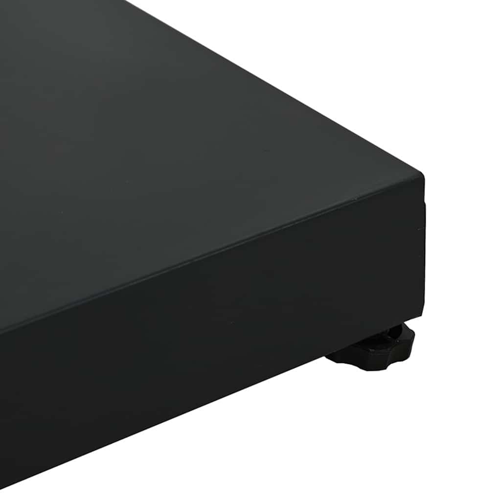 Uteliv parasollfester Svart 45 x 45 x 31.5 cm Stål, betong