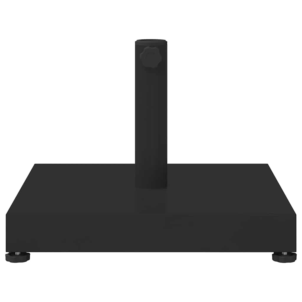 Uteliv parasollfester Svart 45 x 45 x 31.5 cm Stål, betong