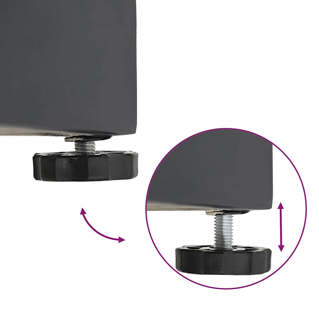 Uteliv parasollfester Mørke grå 45 x 45 x 31.5 cm Stål, betong