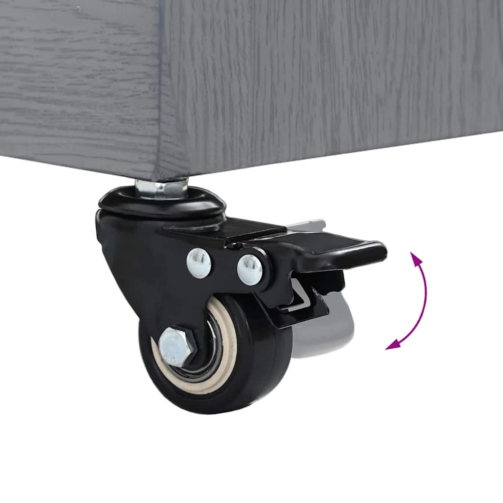 Uteliv parasollfester Mørkt tre 45 x 45 x 32 cm Stål, betong