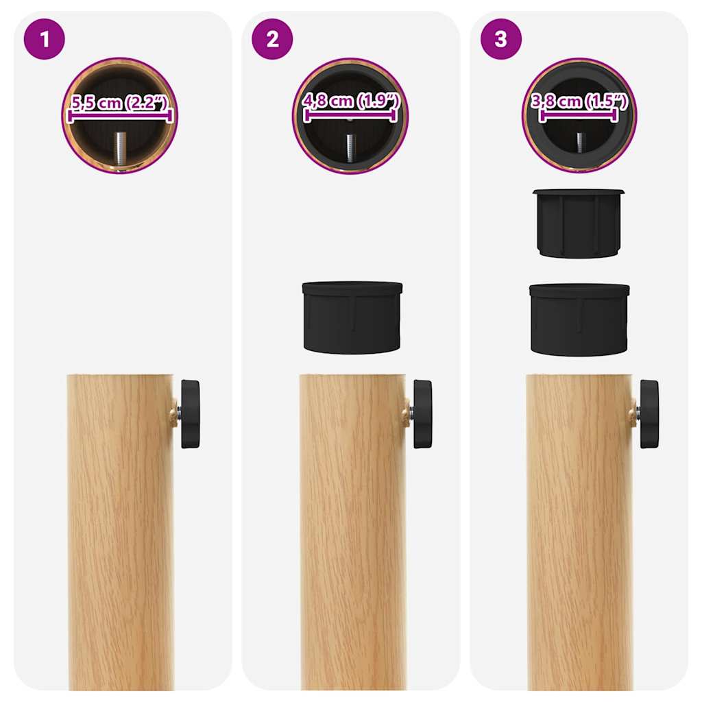 Uteliv parasollfester Lyst tre 45 x 45 x 32 cm Stål, betong