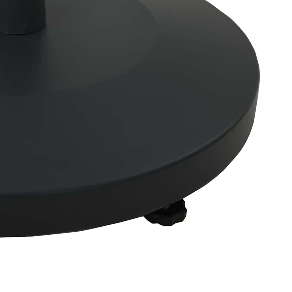 Uteliv parasollfester Svart 48 x 48 x 32 cm Stål, betong