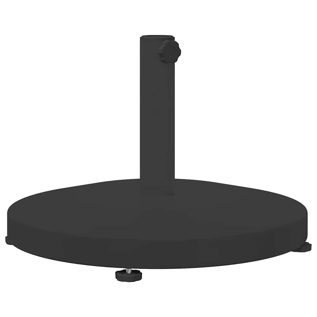 Uteliv parasollfester Svart 48 x 48 x 32 cm Stål, betong