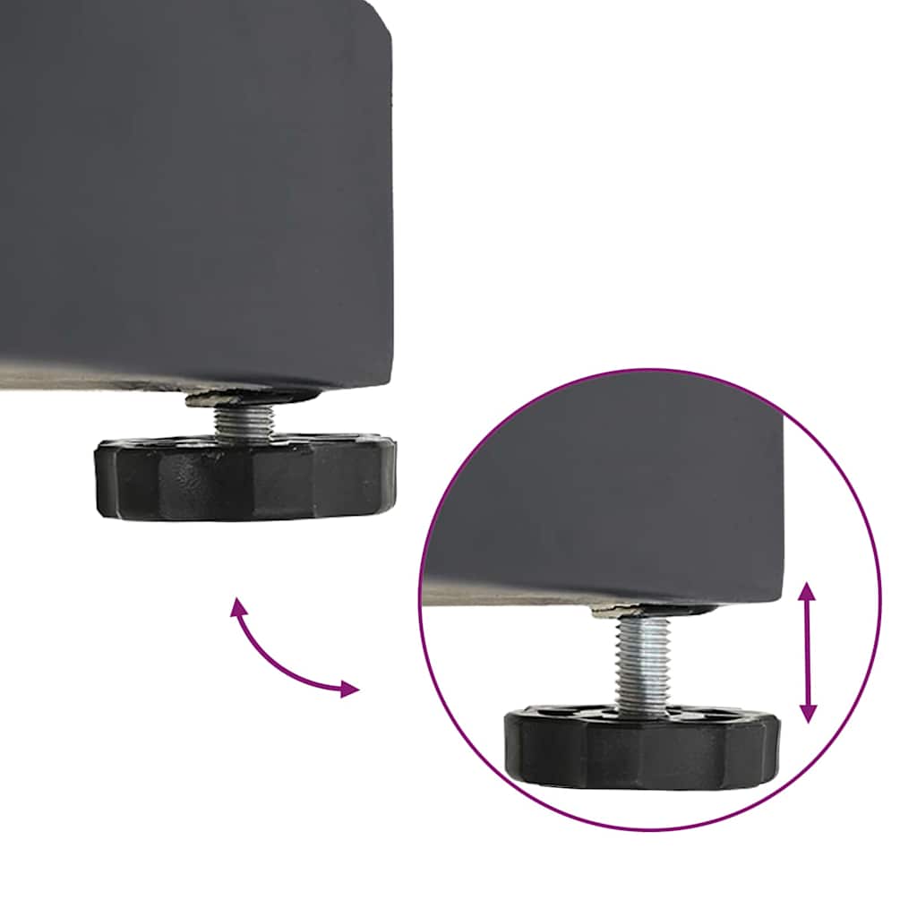 Uteliv parasollfester Mørke grå 48 x 48 x 32 cm Stål, betong