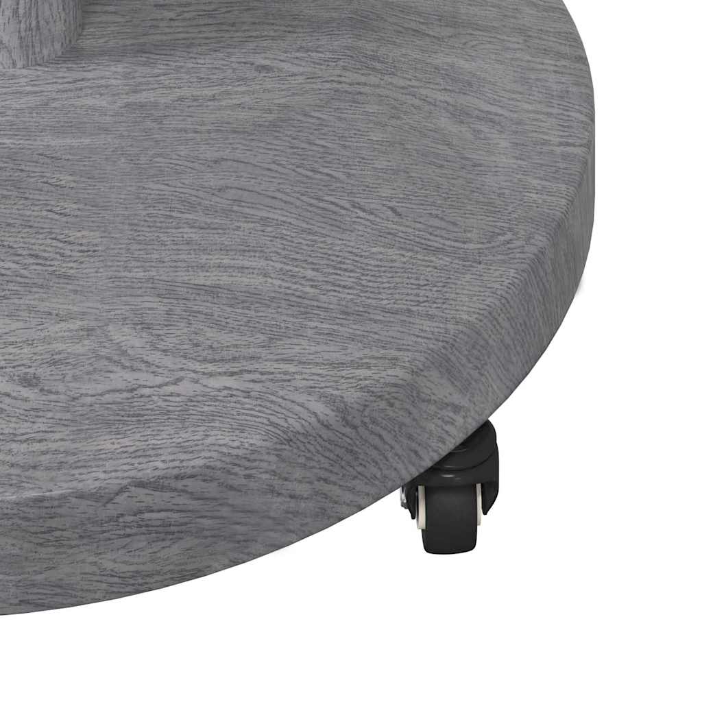 Uteliv parasollfester Mørkt tre 48 x 48 x 32.5 cm Stål, betong