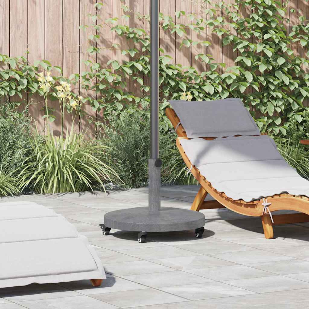 Uteliv parasollfester Mørkt tre 48 x 48 x 32.5 cm Stål, betong