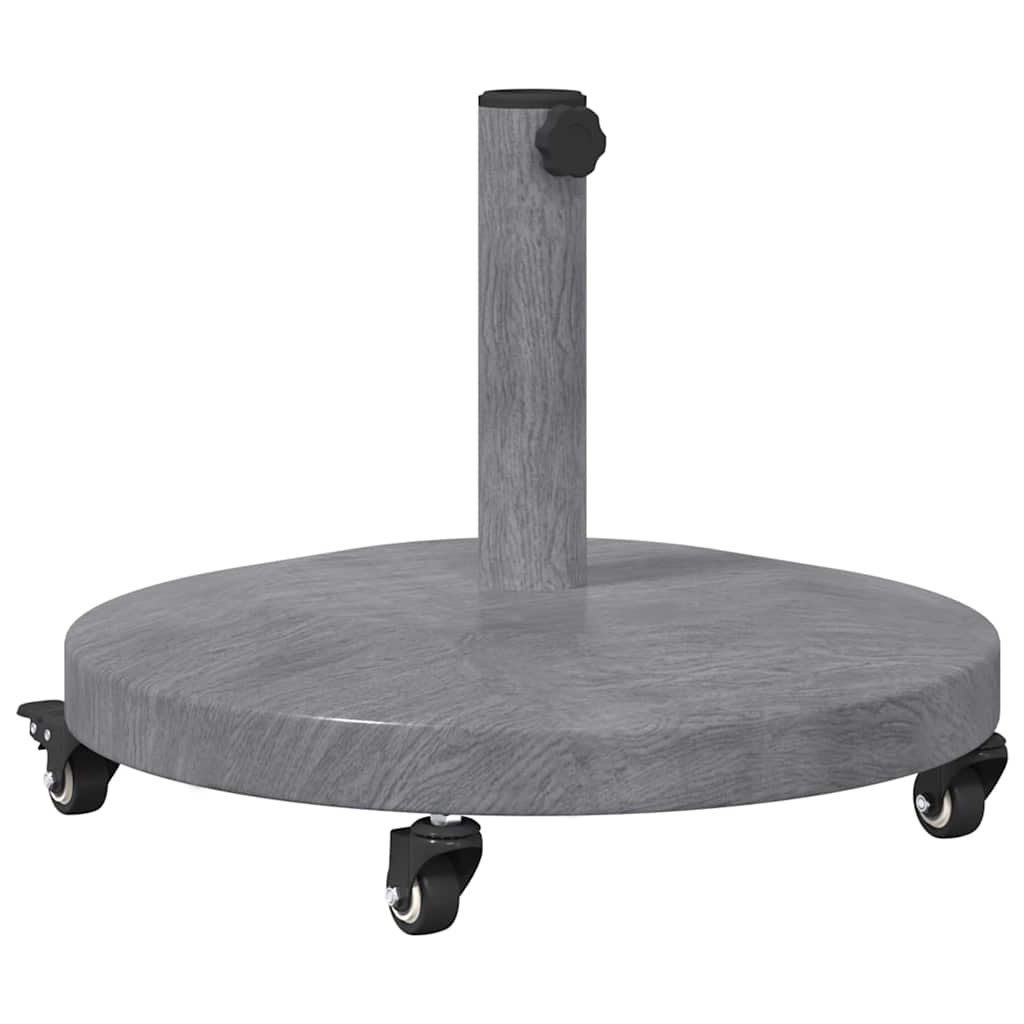 Uteliv parasollfester Mørkt tre 48 x 48 x 32.5 cm Stål, betong