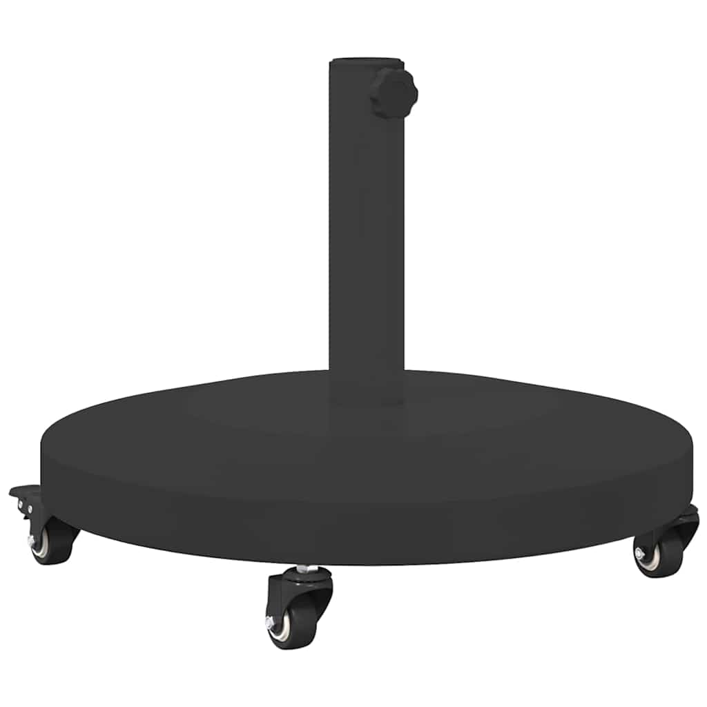 Uteliv parasollfester Svart 48 x 48 x 32.5 cm Stål, betong