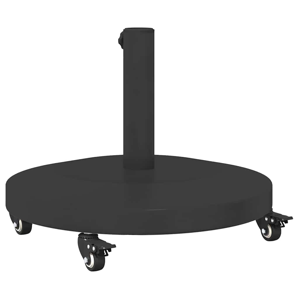 Uteliv parasollfester Svart 48 x 48 x 32.5 cm Stål, betong