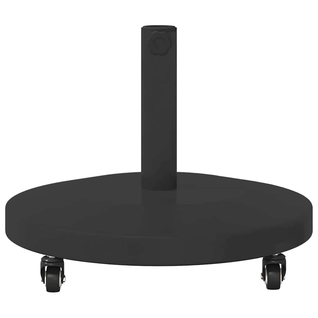 Uteliv parasollfester Svart 48 x 48 x 32.5 cm Stål, betong