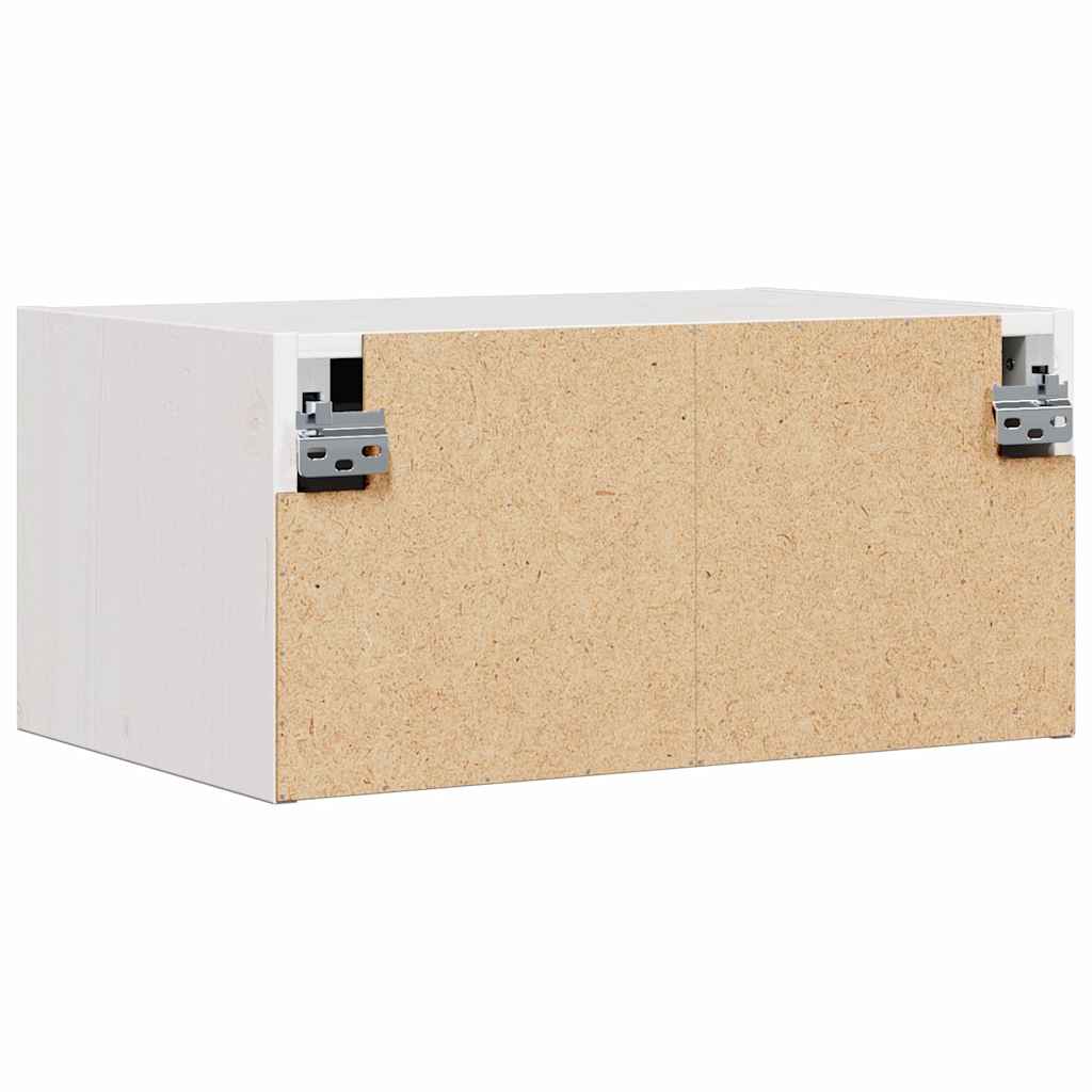 Nattbord med skuff 2 pcs Hvit 50 x 32,5 x 24 cm Heltre furu