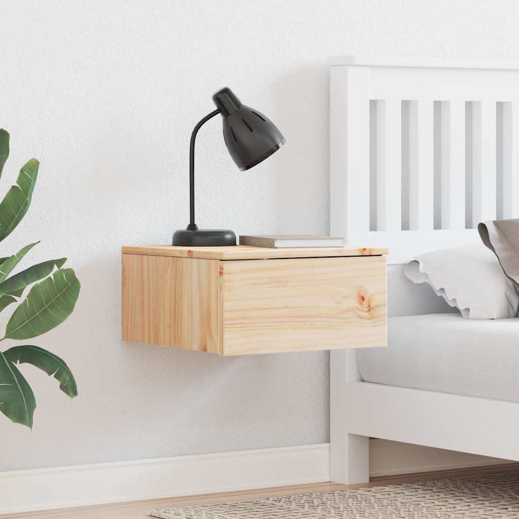 Nattbord med skuff Brun 37 x 35 x 18.5 cm Heltre furu