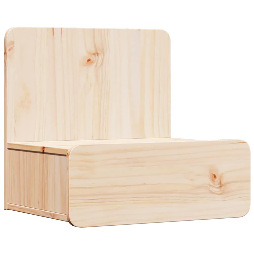 Nattbord med skuff 2 pcs Brun 44 x 32.5 x 40 cm Heltre furu