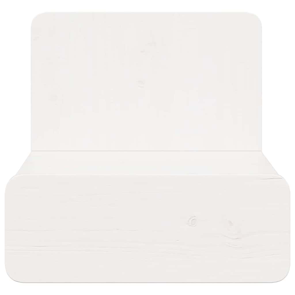 Nattbord med skuff Hvit 44 x 32.5 x 40 cm Heltre furu