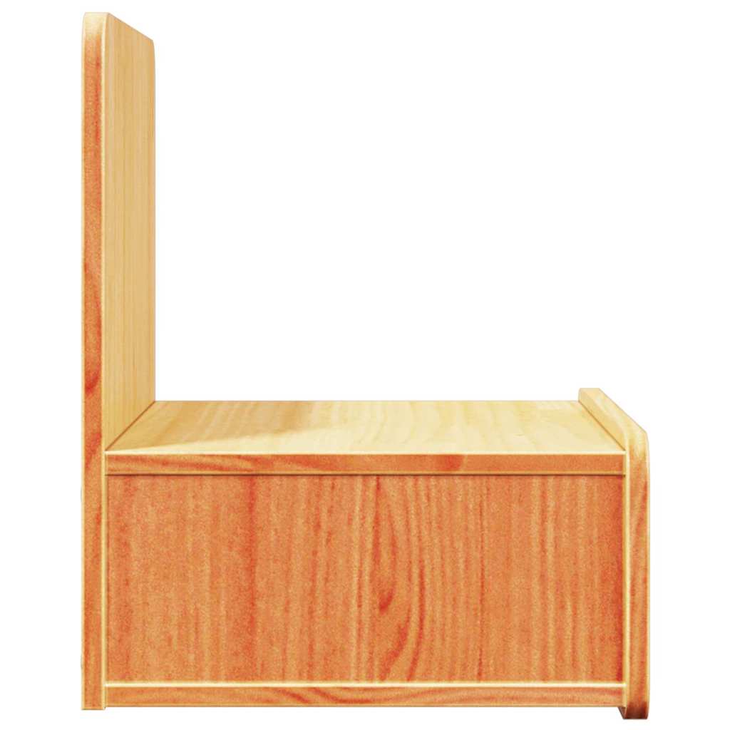 Nattbord med skuff Voksbrun 44 x 32.5 x 40 cm Heltre furu