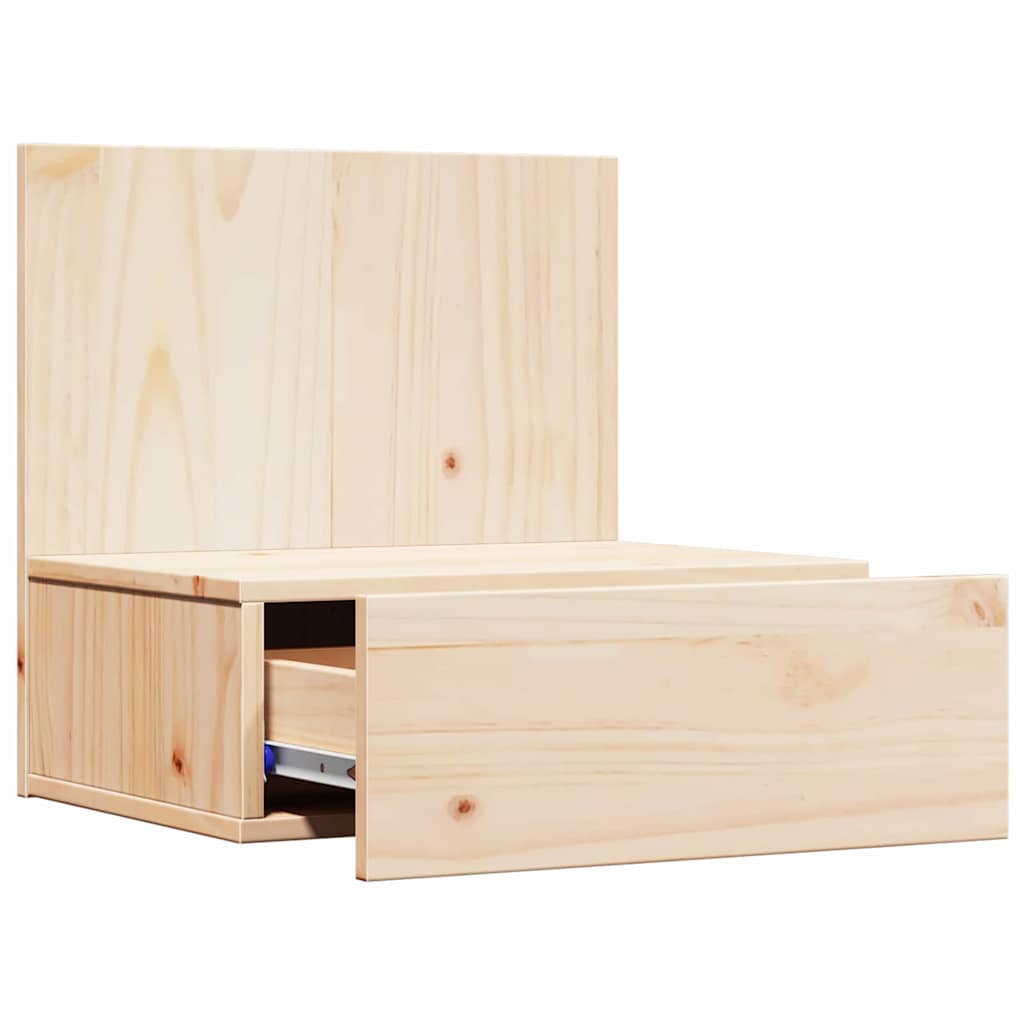 Nattbord med skuff Brun 42 x 32.5 x 40 cm Heltre furu