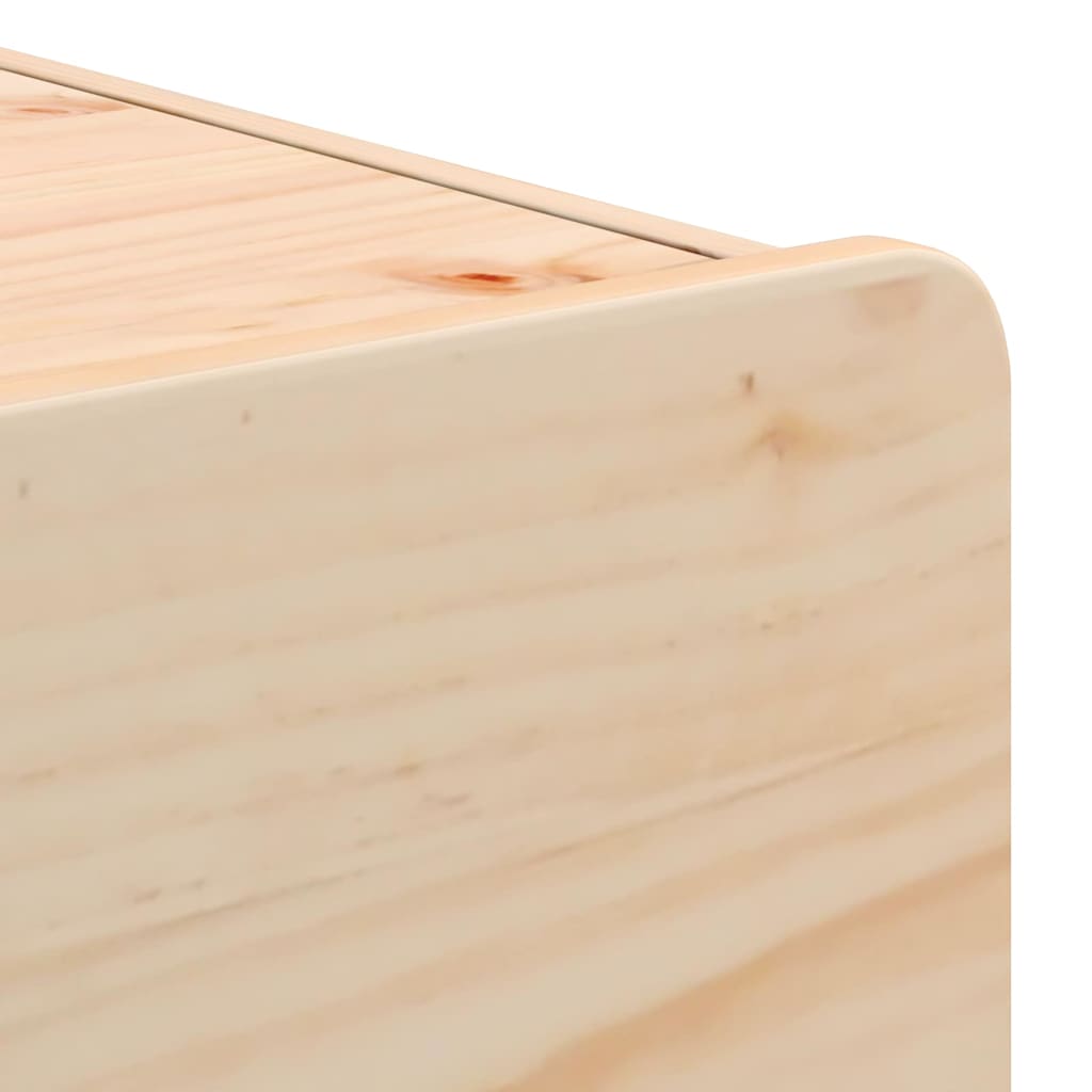 Nattbord med skuff 2 pcs Brun 39 x 34 x 33 cm Heltre furu