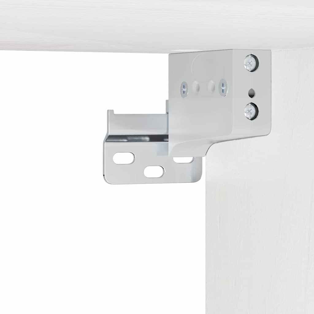 Nattbord med skuff Hvit 38 x 36 x 29.5 cm Heltre furu