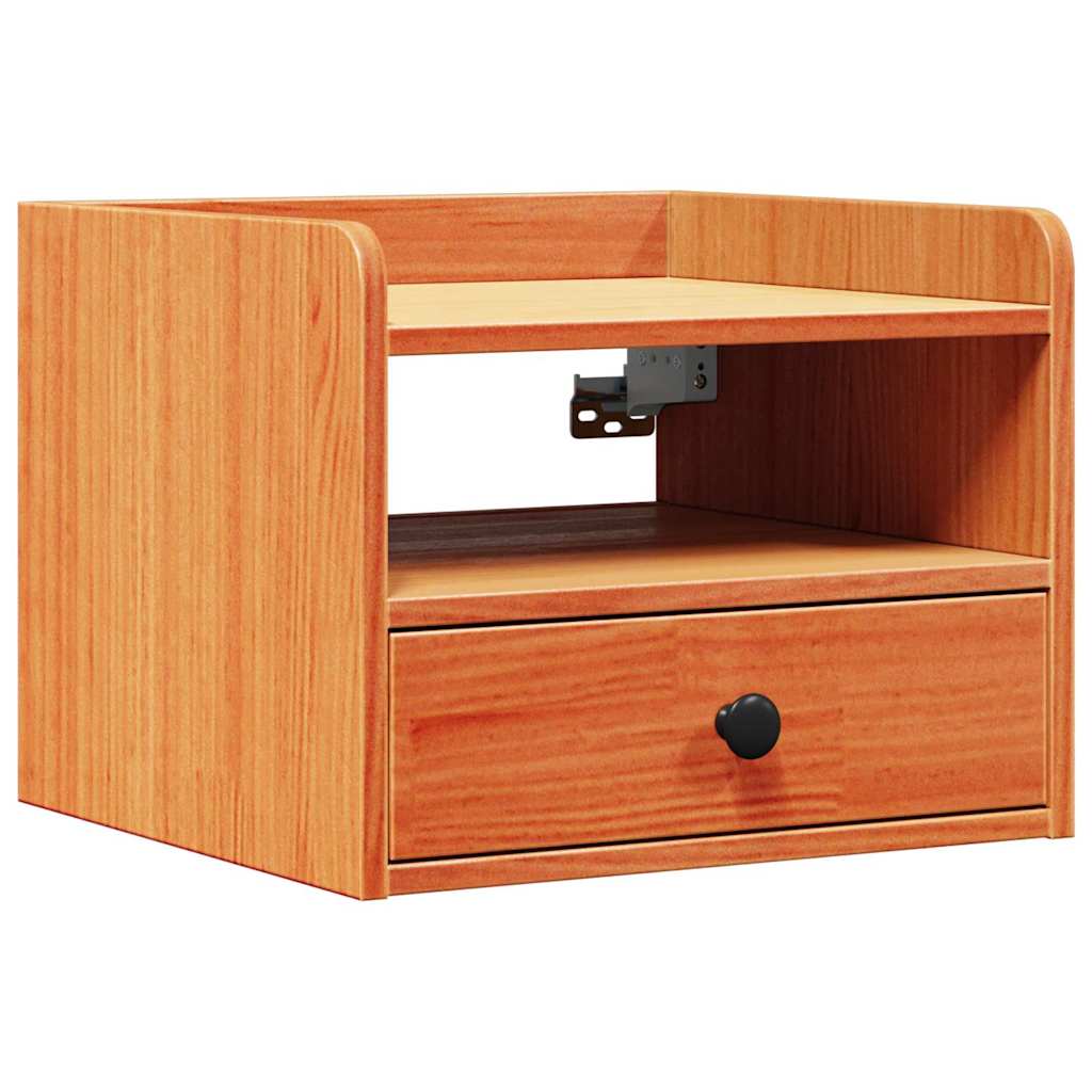 Nattbord med skuff Voksbrun 38 x 36 x 29.5 cm Heltre furu