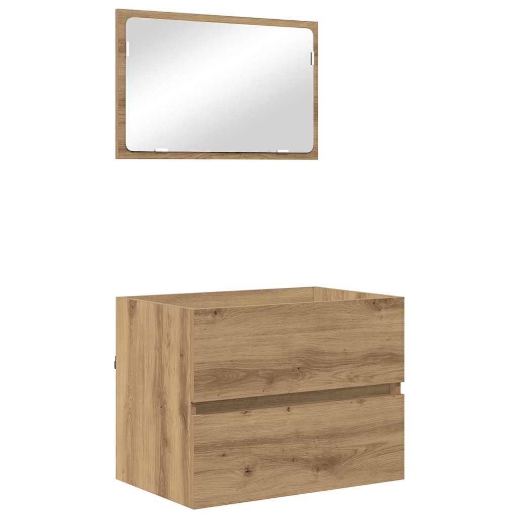 2 stykke baderomsmøbelsett artisan eik konstruert tre
