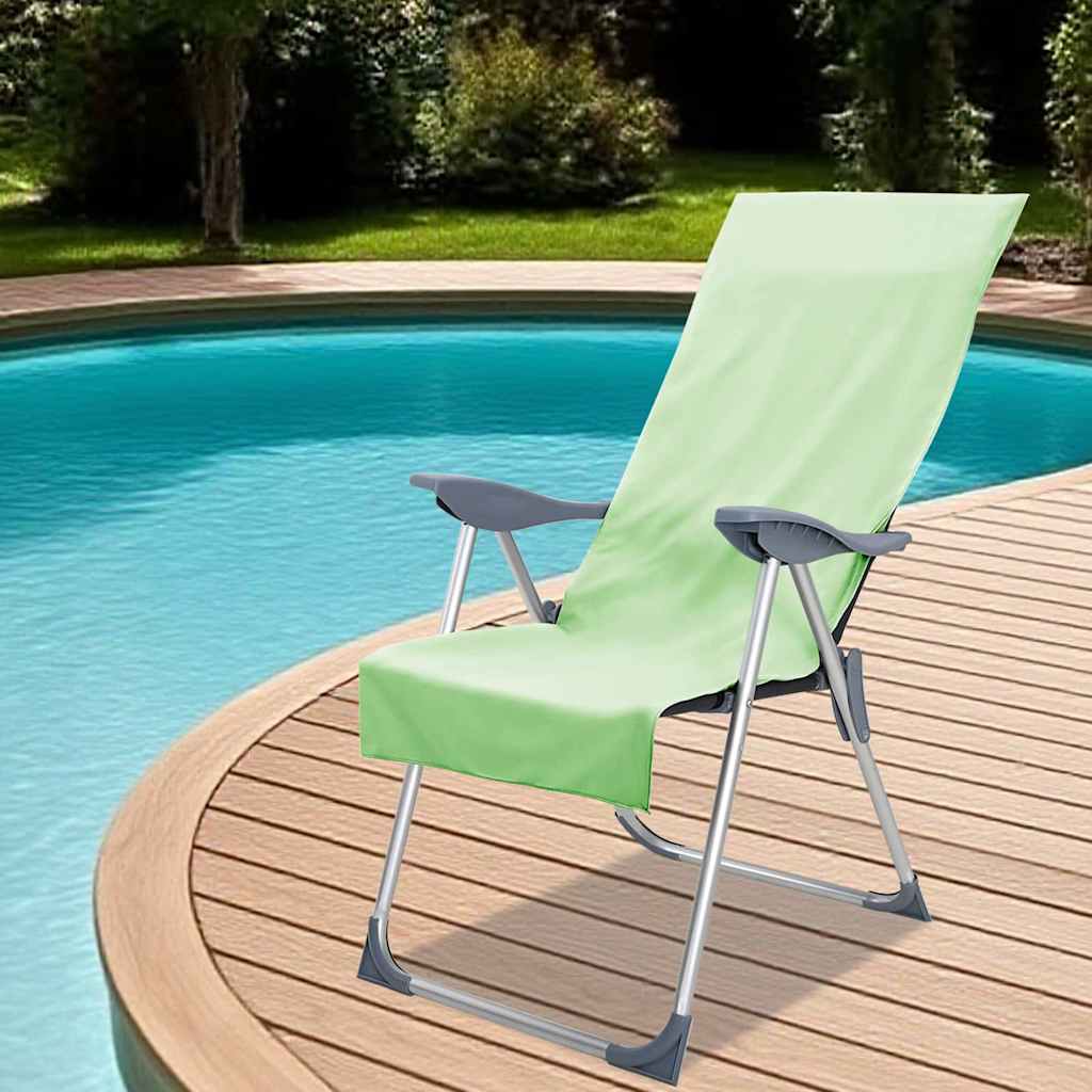 Utendørs Stol Håndklær 2 pcs Blå 130 x 60 cm