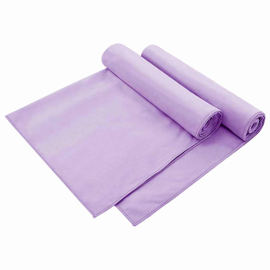 Utendørs Stol Håndklær 2 pcs Lilla 130 x 60 cm