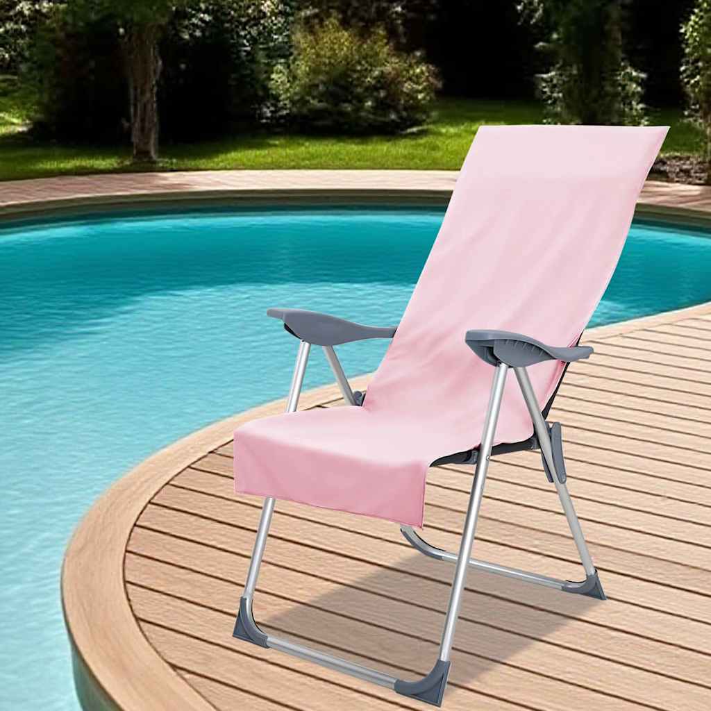 Utendørs Stol Håndklær 2 pcs Rosa 130 x 60 cm
