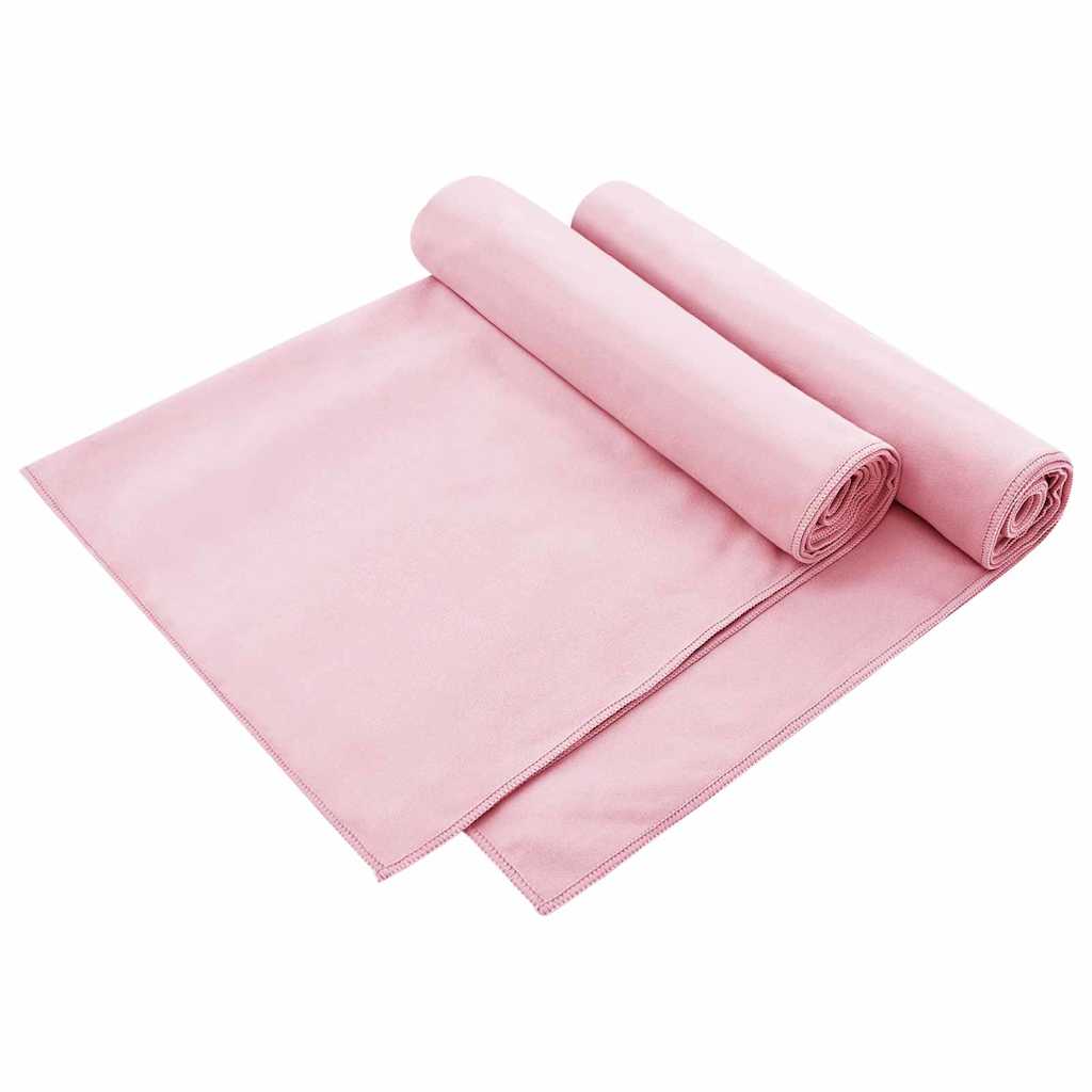 Utendørs Stol Håndklær 2 pcs Rosa 130 x 60 cm