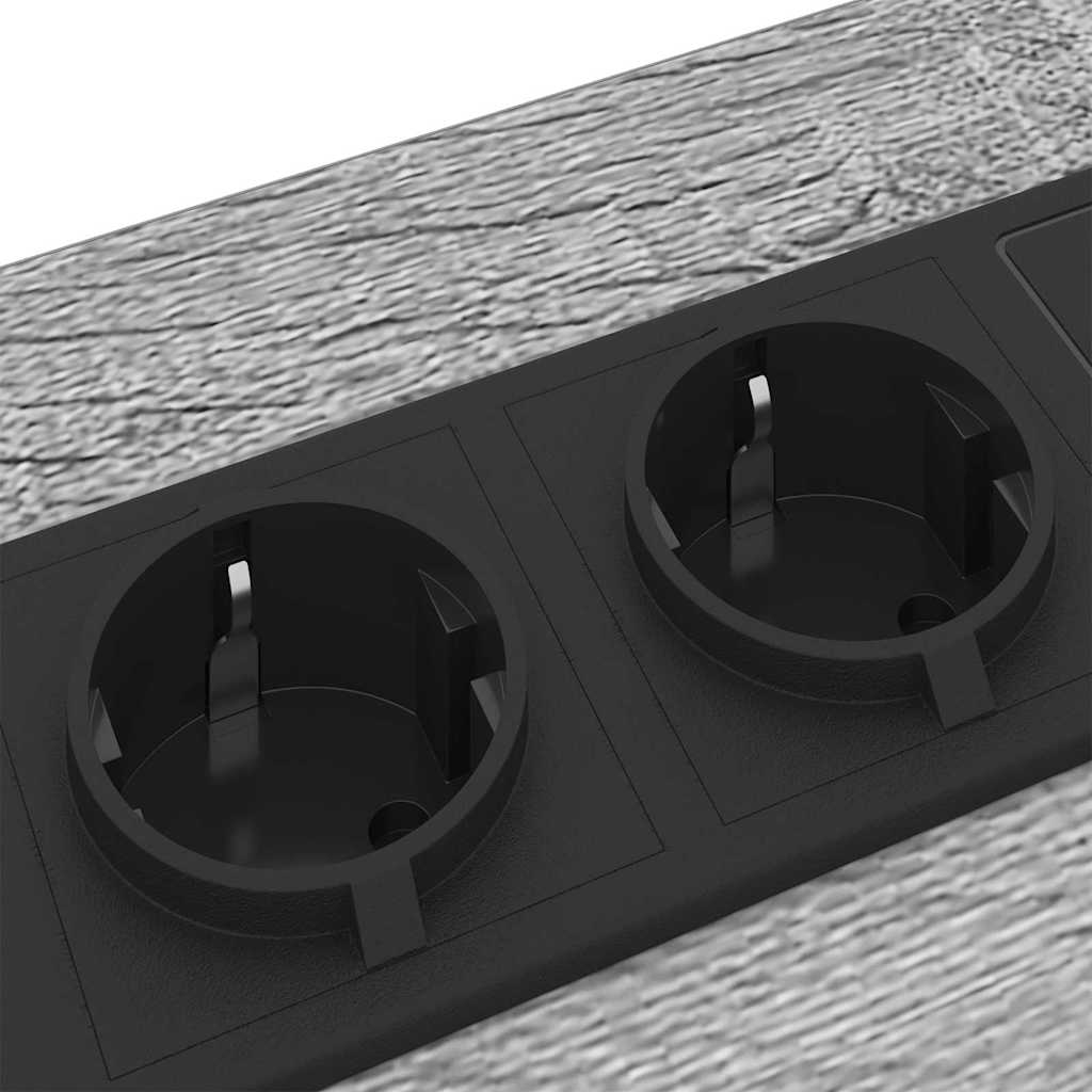 Nattbord 2 pcs Grå sonoma 30 x 48 x 61 cm Konstruert tre