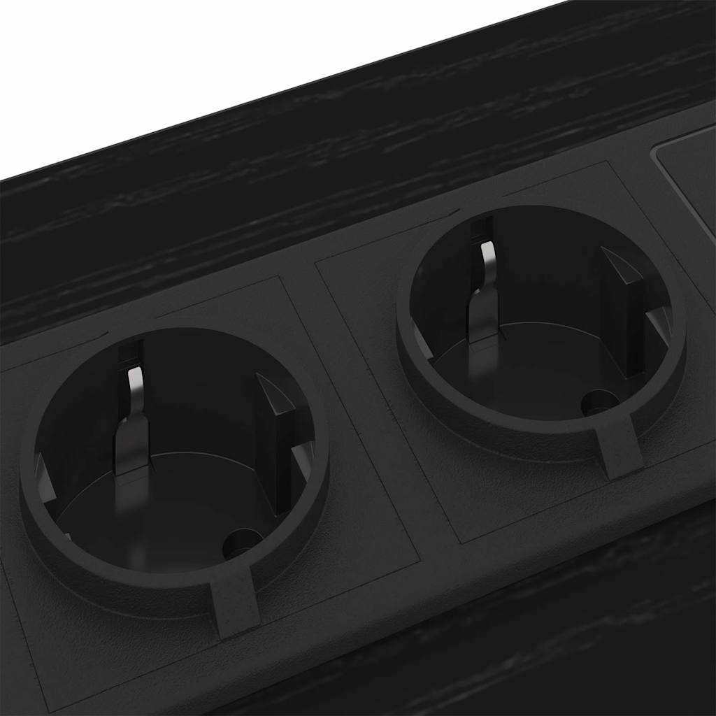 Nattbordskap 2 pcs Svart eik 42 x 41 x 61 cm Konstruert tre