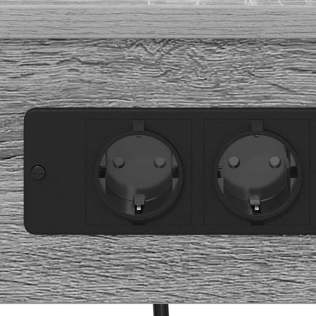 Nattbord med ladestasjon 2 pcs Grå sonoma 41 x 31 x 51 cm