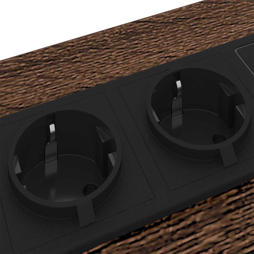 Nattbordskap brun eik Konstruert tre