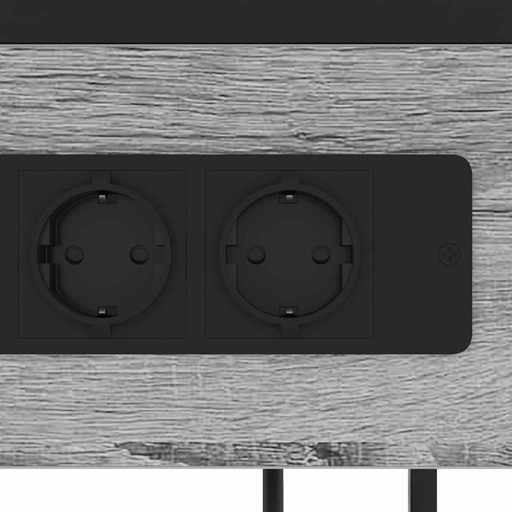 Nattbordskap Grå sonoma 40 x 27 x 76 cm Konstruert tre